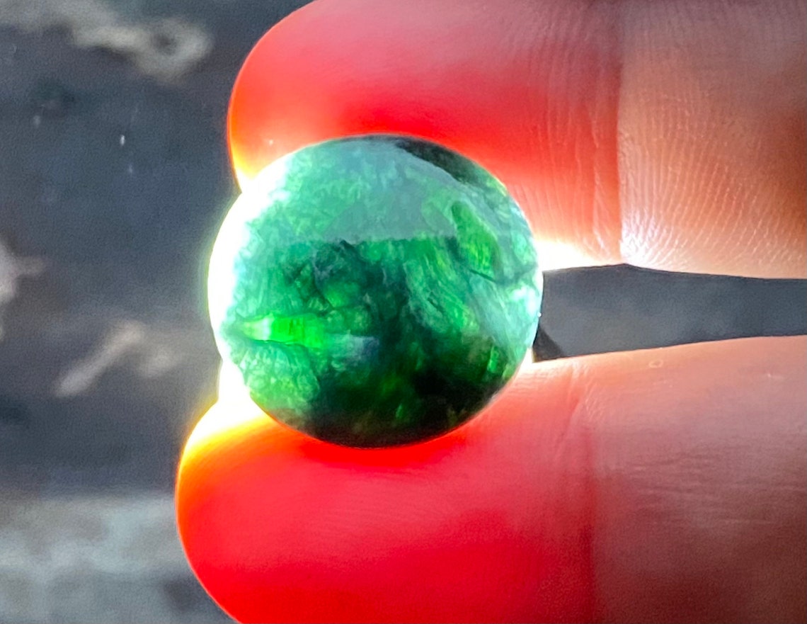 13.90 Carats Natural Black Jade Jadeite Burmese Jadeite Jade Etsy