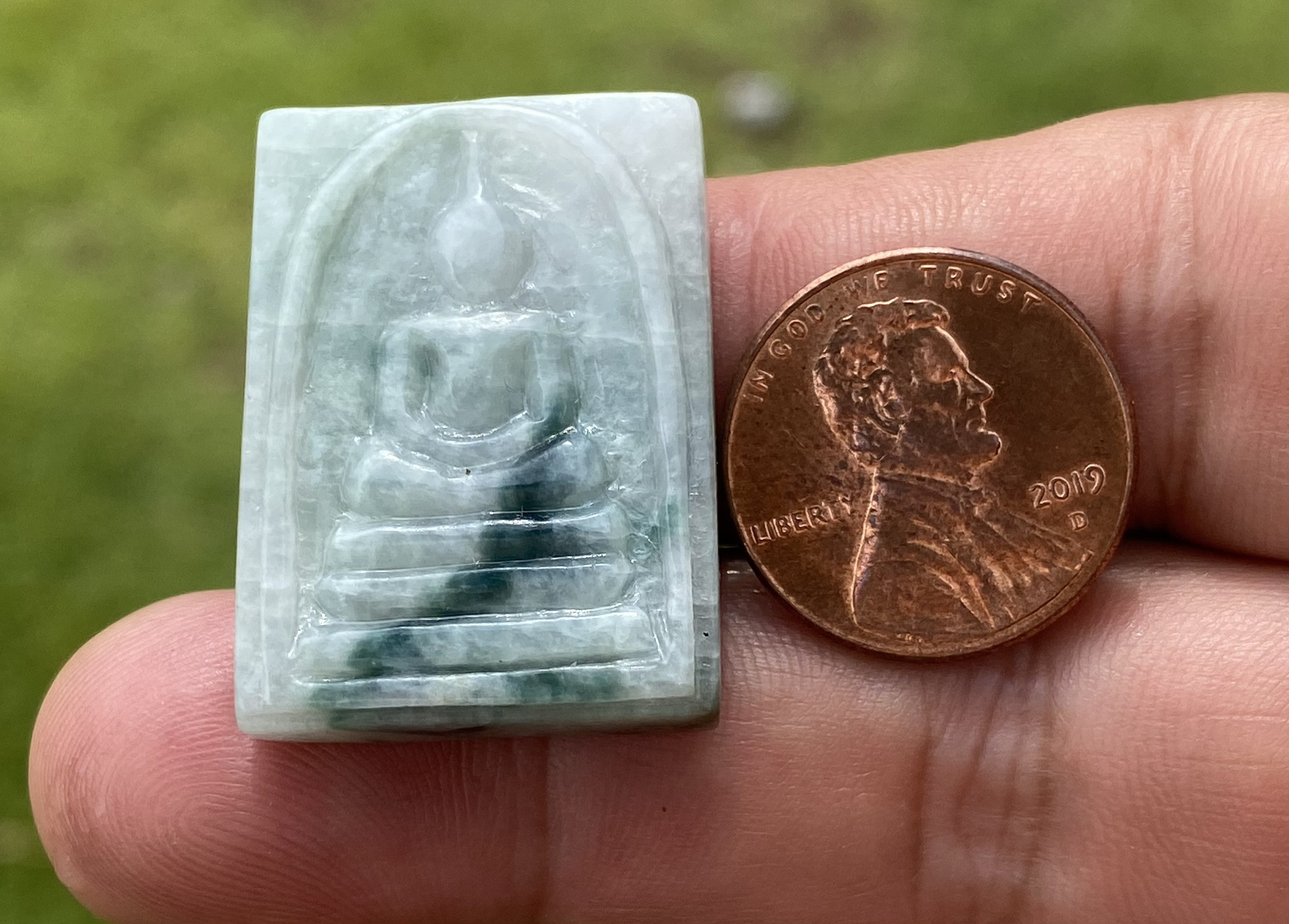 11.50 Grams Ice Green Jade Jadeite Carving Amulets Thai | Etsy
