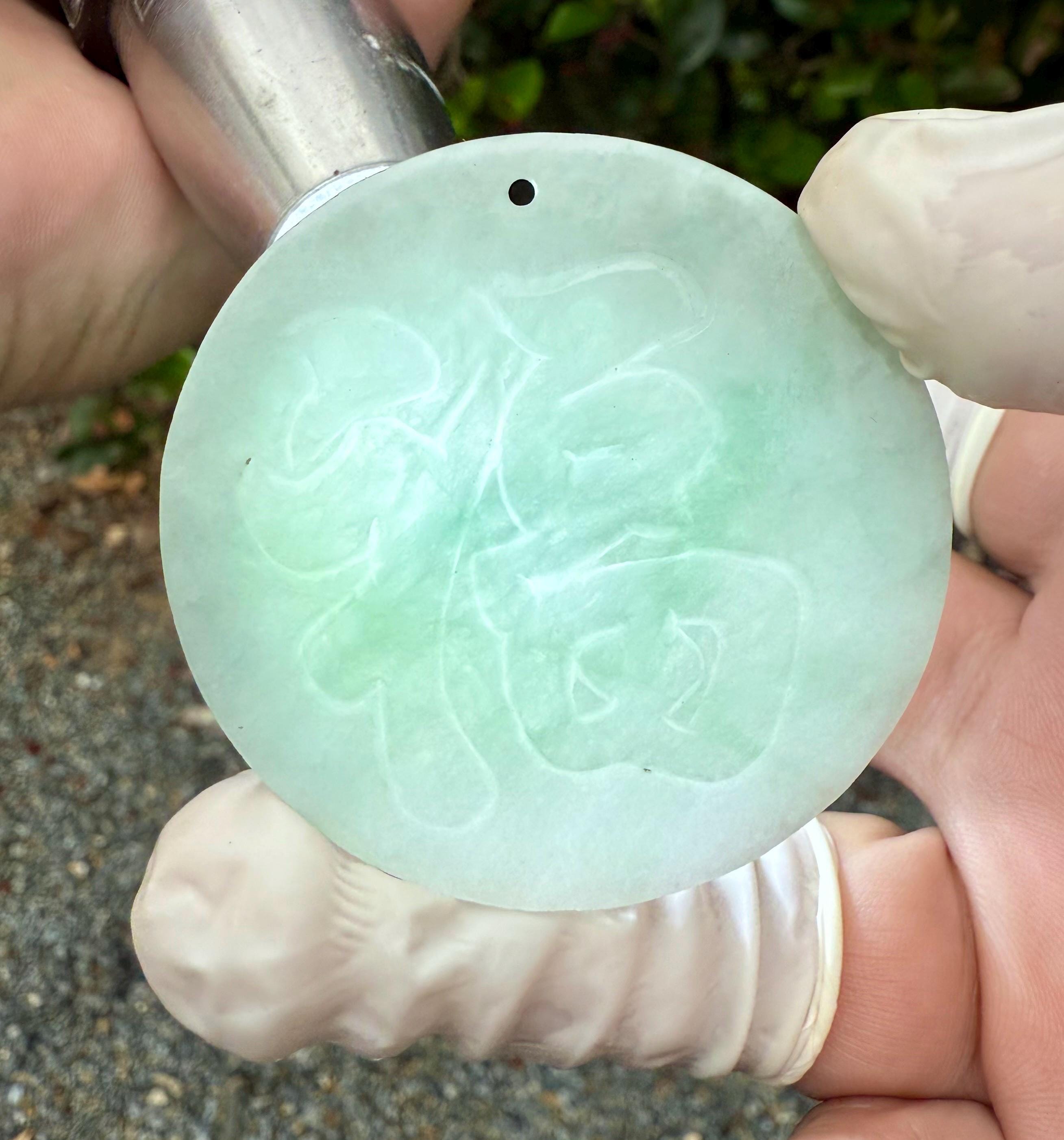 Ciondolo In Giada Certificata - Giadeite (A-giada - Foto 5