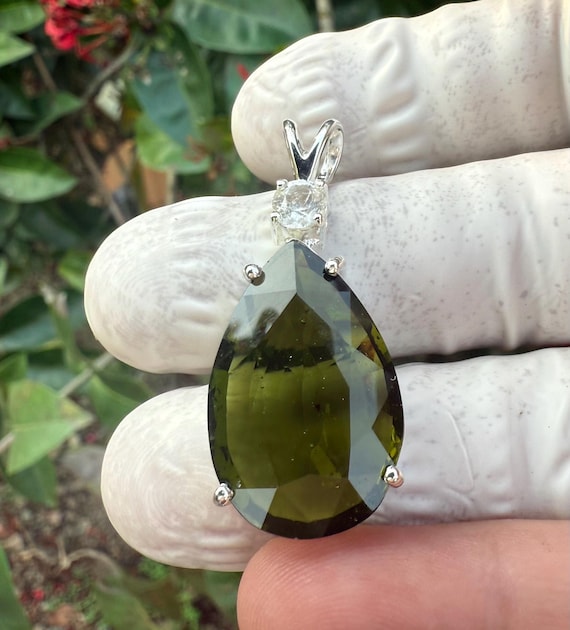 Moldavite Gemstone Moldavite Necklace Genuine Moldavite Rough