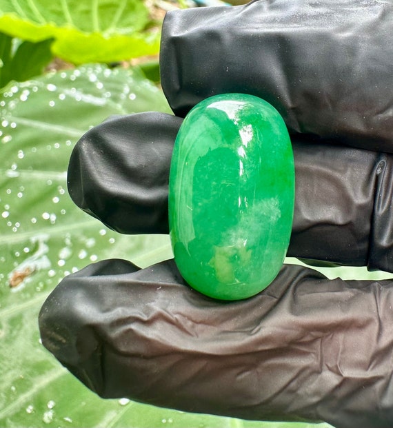 38.80 Carats Green Imperial Jadeite Jade type A Jadeite Burmese grade A Jadeite Buma translucent Imperial Green Jadeite gift Gramma wedding Etsy Canada
