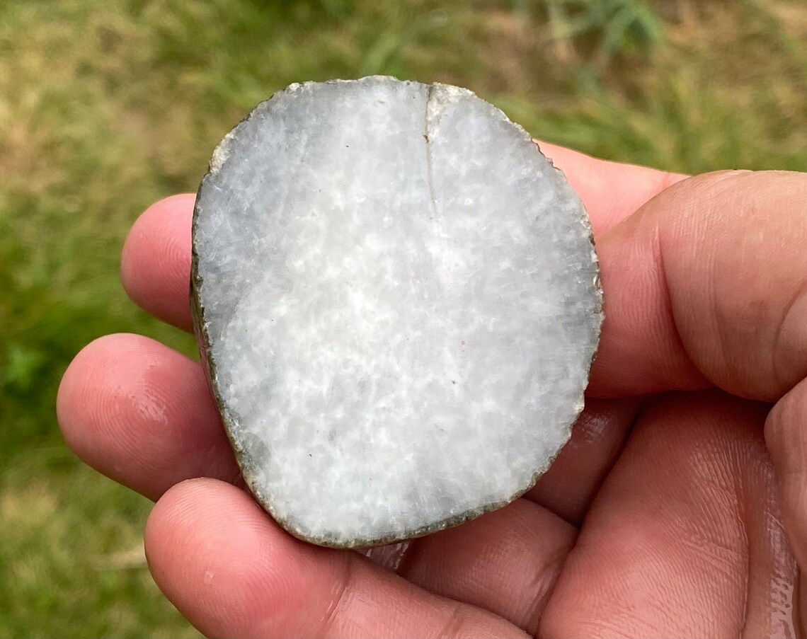 499.50 Carats Natural Icy White Jadeite Jade Burmese Etsy