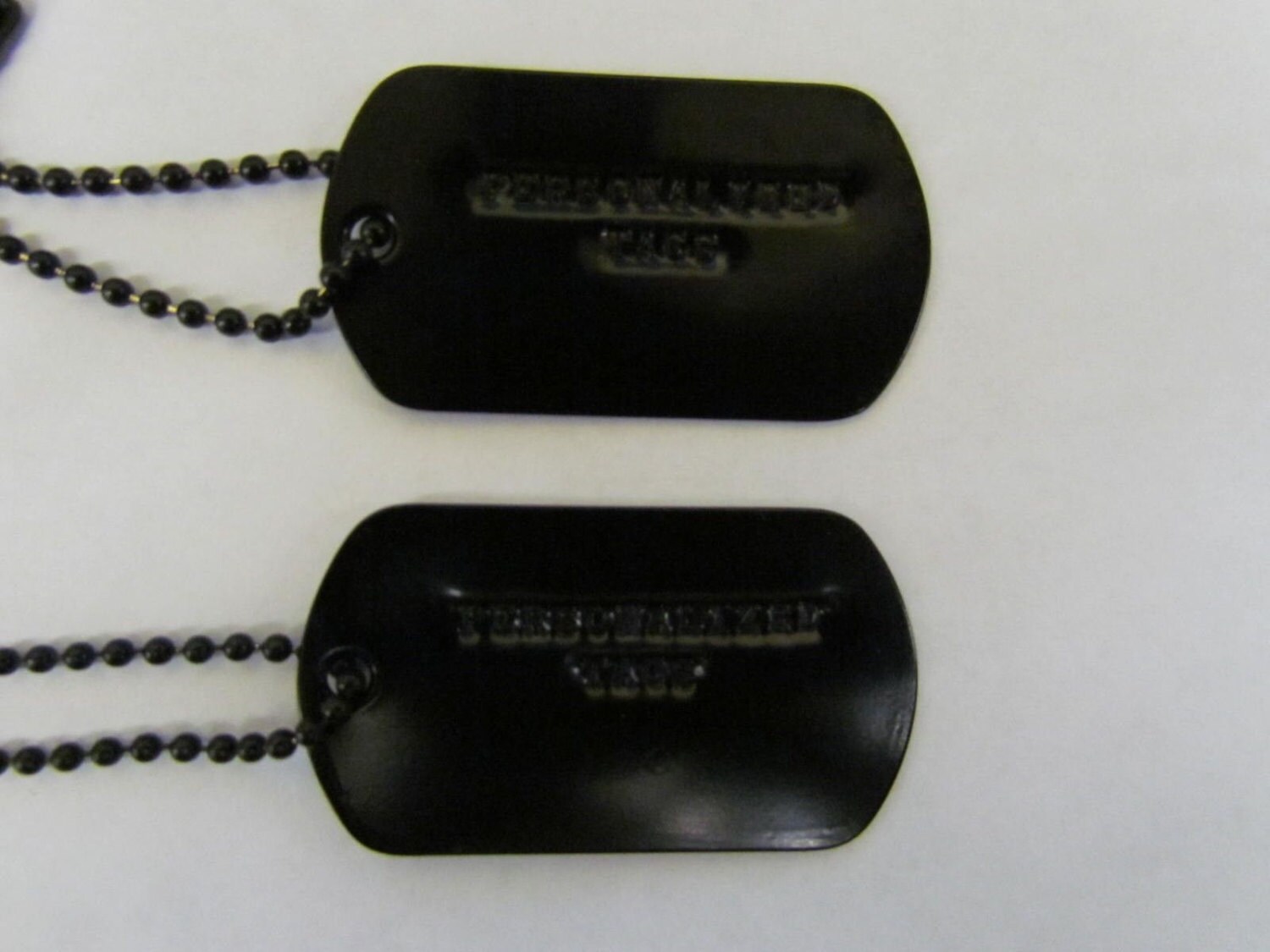 Dog Tags Genuine Military Issue Stainless Steel Personalized