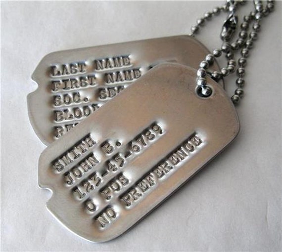 military grade dog tags