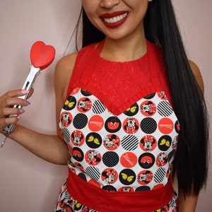 Red Minnie Mouse Apron