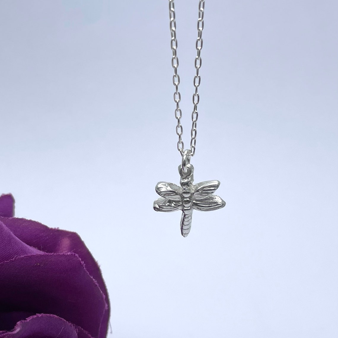Fine Silver Dragonfly Pendant Outlander Gifts for Her