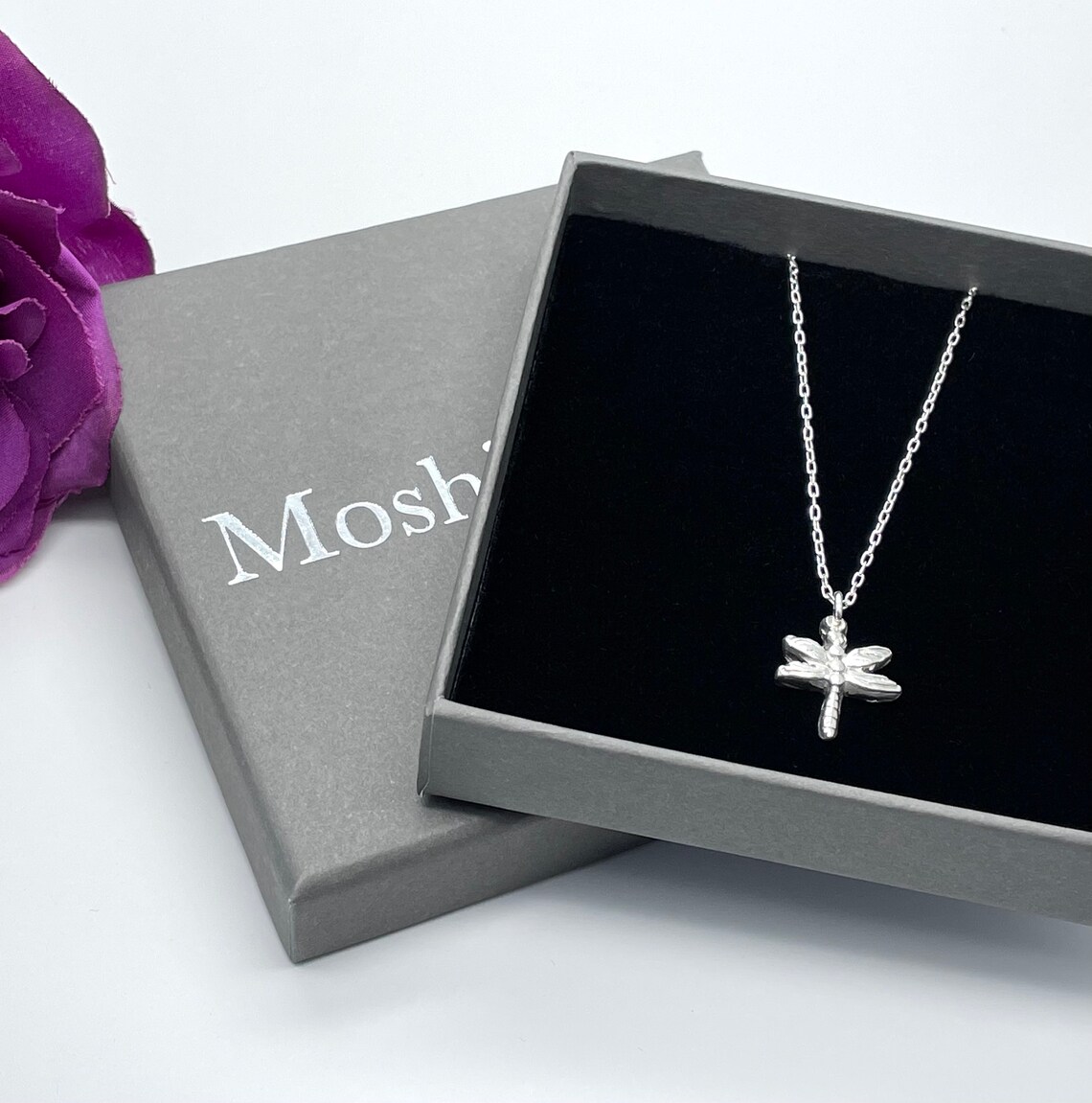 Fine Silver Dragonfly Pendant Outlander Gifts for Her