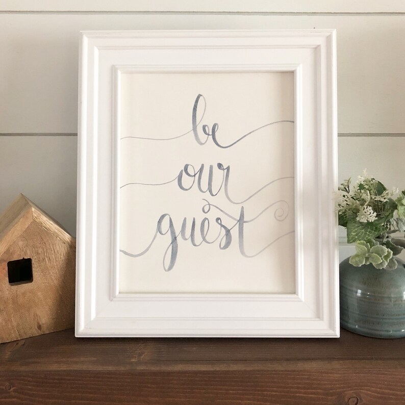 Be Our Guest Printable Disney Song Lyric Print | Etsy