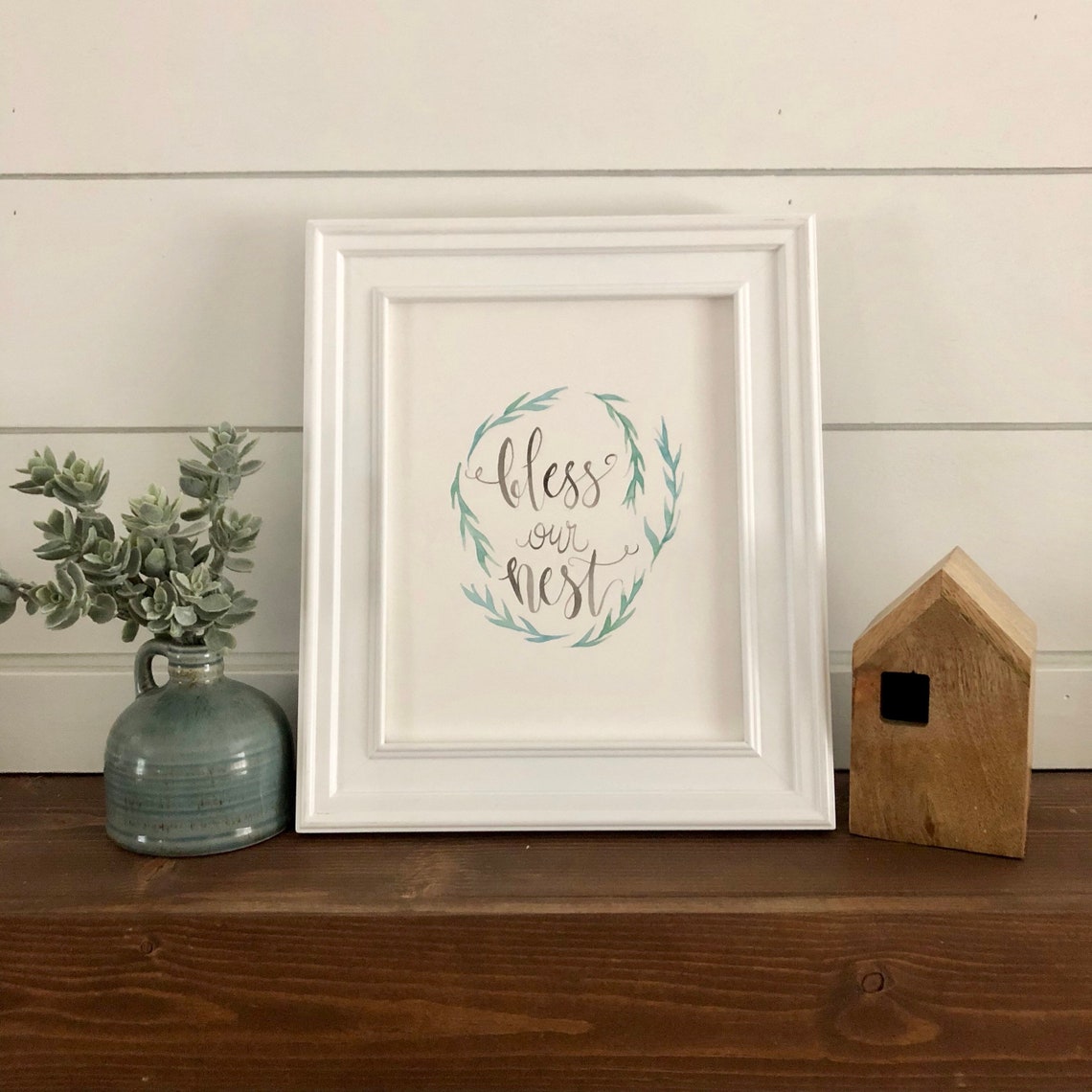 Bless Our Nest Printable Bless Our Nest Print Handlettering | Etsy