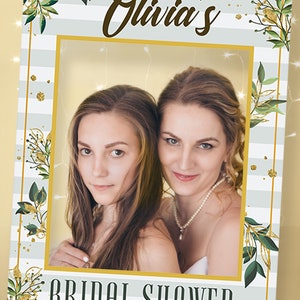 Instagram Frame Prop, Bridal Shower Ideas, Wedding Photo Frame, Bridal Shower Photo, Bridal Shower Prop, Photo Booth Frame, Tropical Design