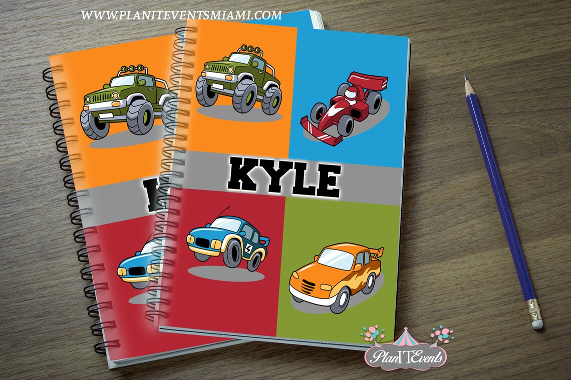 Cars Notebook Custom Notebook Spiral | Etsy