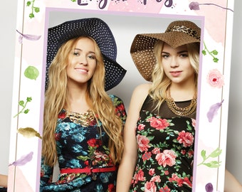 Instagram Frame Prop, Bridal Shower Ideas, Wedding Photo Frame, Bridal Shower Photo, Bridal Shower Prop, Photo Booth Frame, Floral Design