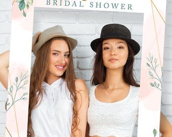 Bridal Shower Ideas, Instagram Frame Prop, Wedding Photo Frame, Bridal Shower Photo, Bridal Shower Prop, Photo Booth Frame, Floral Design