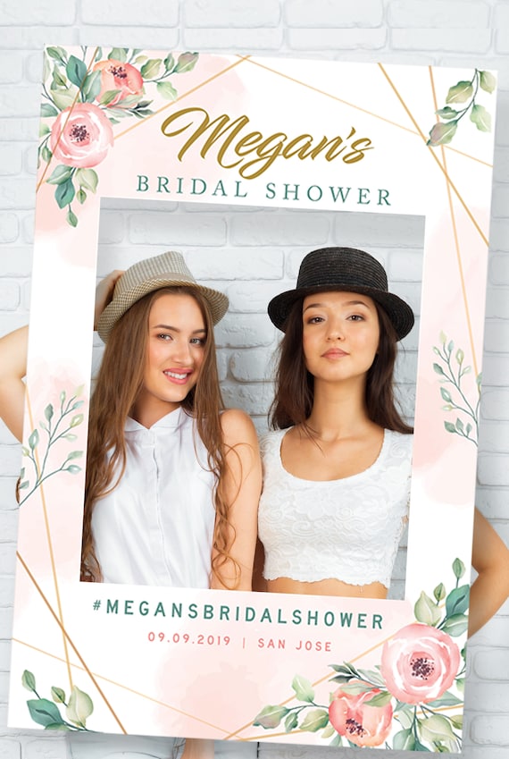 Bridal Shower Ideas Instagram Frame Prop Wedding Photo Etsy