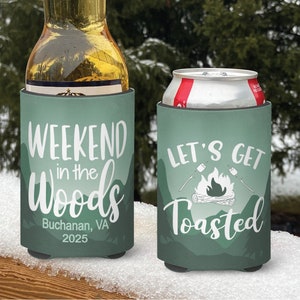 Personalized Mountain Vacation Can Cooler: Weekend in the Woods