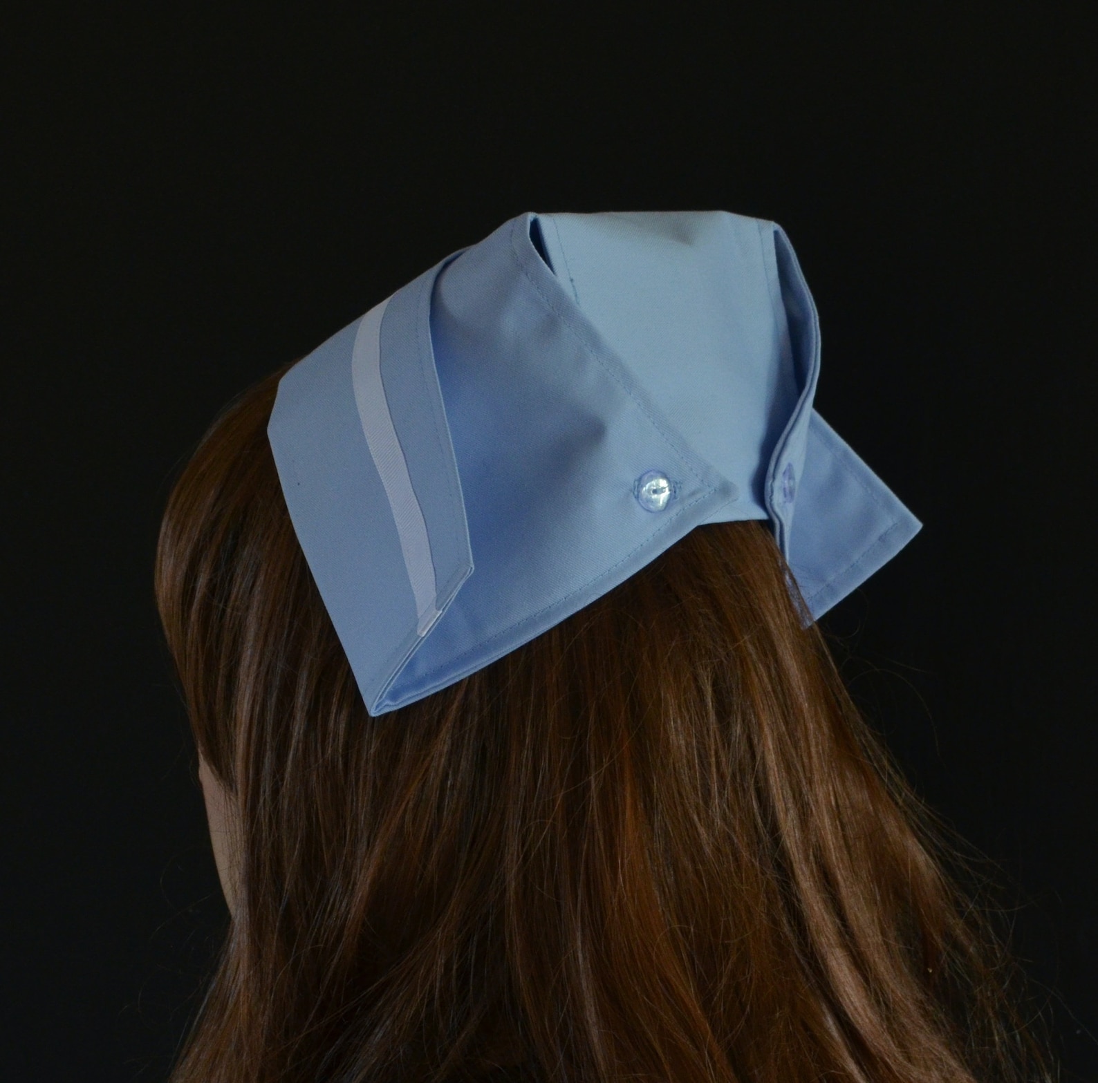 Vintage style FABRIC NURSE'S HAT light blue nurse cap with Etsy