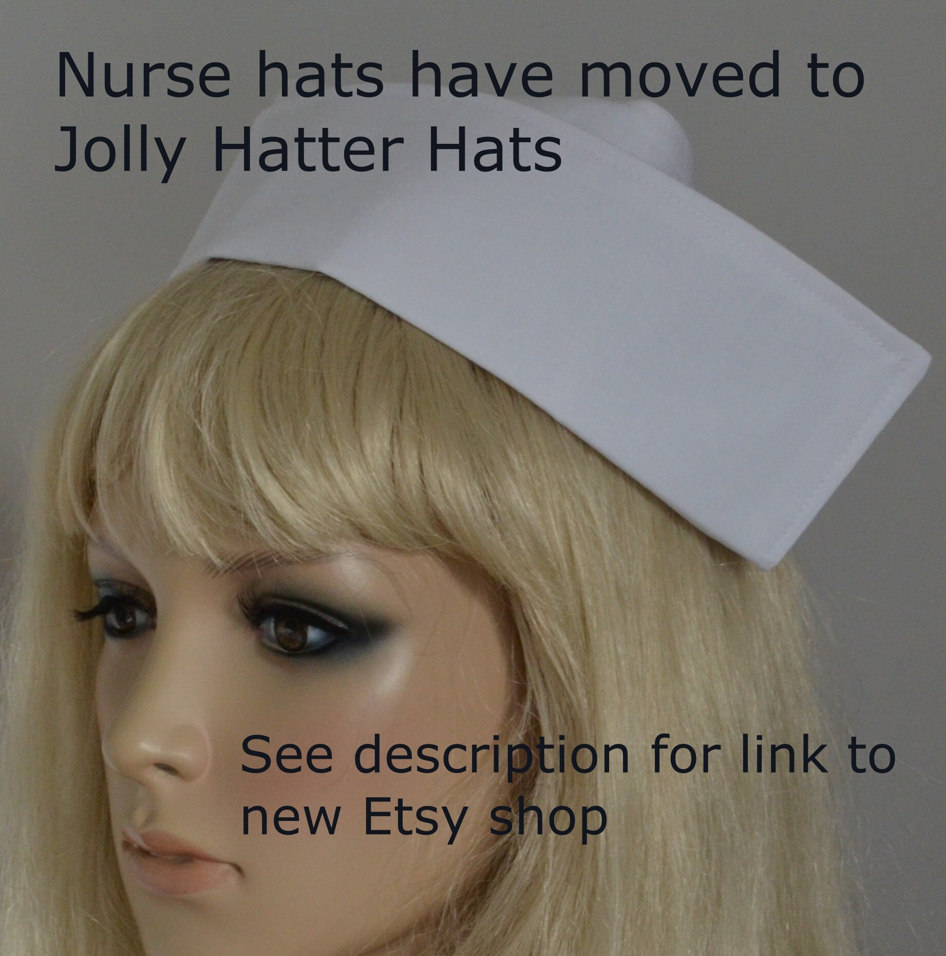 White Nurse Hat - Etsy
