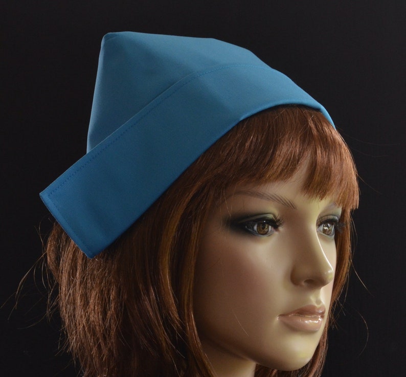 Turquoise blue vintage style FABRIC NURSE HAT nurse cap with Etsy