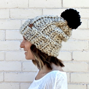 CROCHET PATTERN | Crochet Beanie Pattern | Crochet Hat Pattern | Chunky Beanie | DIY Crochet Beanie | Crochet Winter Hat | Beginner Crochet