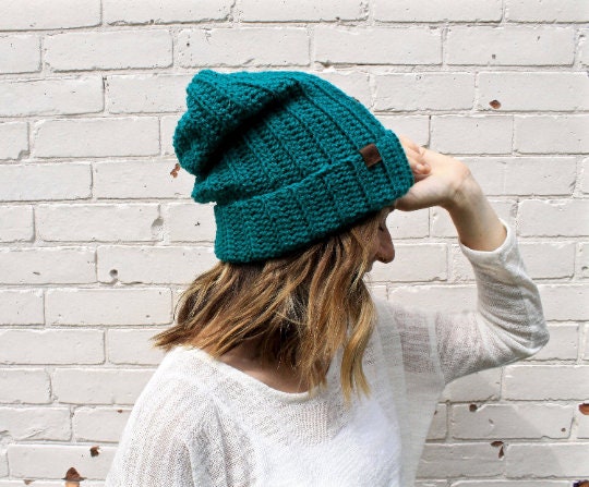 30 Hipster Slouchy Beanie Crochet Patterns for Stylish DIY Hats 9 Classic Slouchy Beanie Crochet Pattern