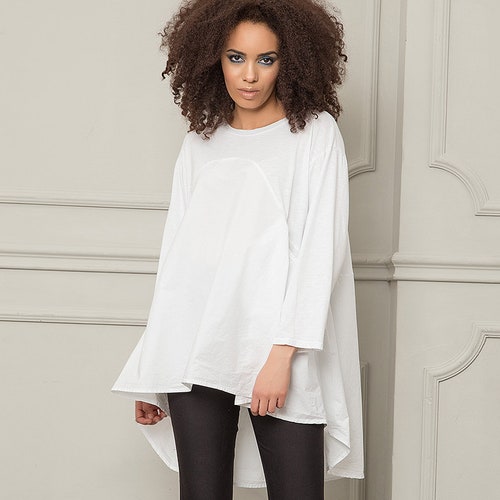 Tunic Top Plus Size Tunic White Tunic 
