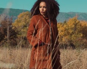 Women Rust Coat, Boho Coat, Plus Size Clothing, Boho Cardigan, Transitional Style, Extravagant Coat, Warm Coat, Oversized Coat, Hipster Coat
