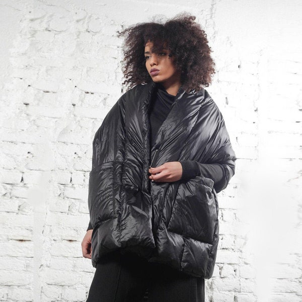 Puffer Jacket, Veste Femme, Veste De Ski, Puffer Coat, Vêtements Avant Garde, Manteau De Pluie, Manteau Cocon, Vêtements Années 90, Veste d’hiver Nylon