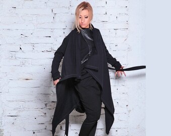 Plus Size Black Winter Cardigan For Winter Available In Different Colors