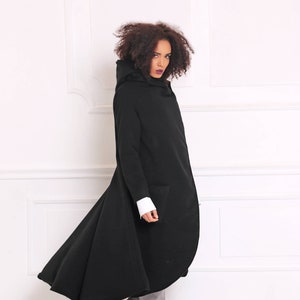 Winter Coat For Women, Maxi Coat, Wool Coat, Long Cashmere Coat, Black Coat, Plus Size Clothing, Oversized Coat, Sweater Coat, Warm Overcoat