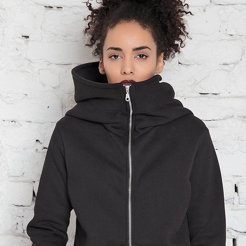 US Women Warm Zipper Hoodie Sweater Hooded Long Jacket Sweatshirt Coat Plus Size