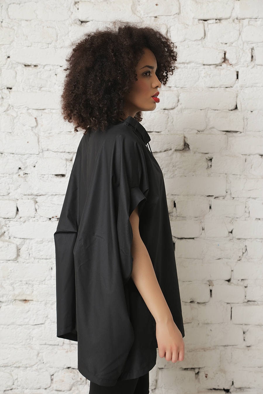 Black Tunic Top, Women Tunic, Oversized Top, Gothic Clothing