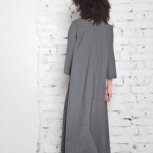 Maxi Dress, Plus Size Maxi Dress, Long Sweater Dress, Oversized Dress, Fancy Dress, Large Size Clothing, Gray Dress, Womens Dress, Adeptt image 2