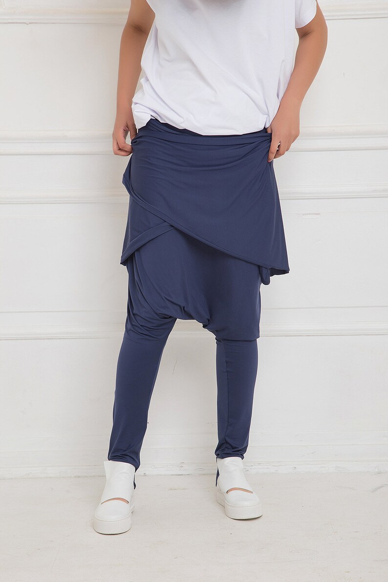 Women Harem Pants Drop Crotch Pants Baggy Pants Women Etsy