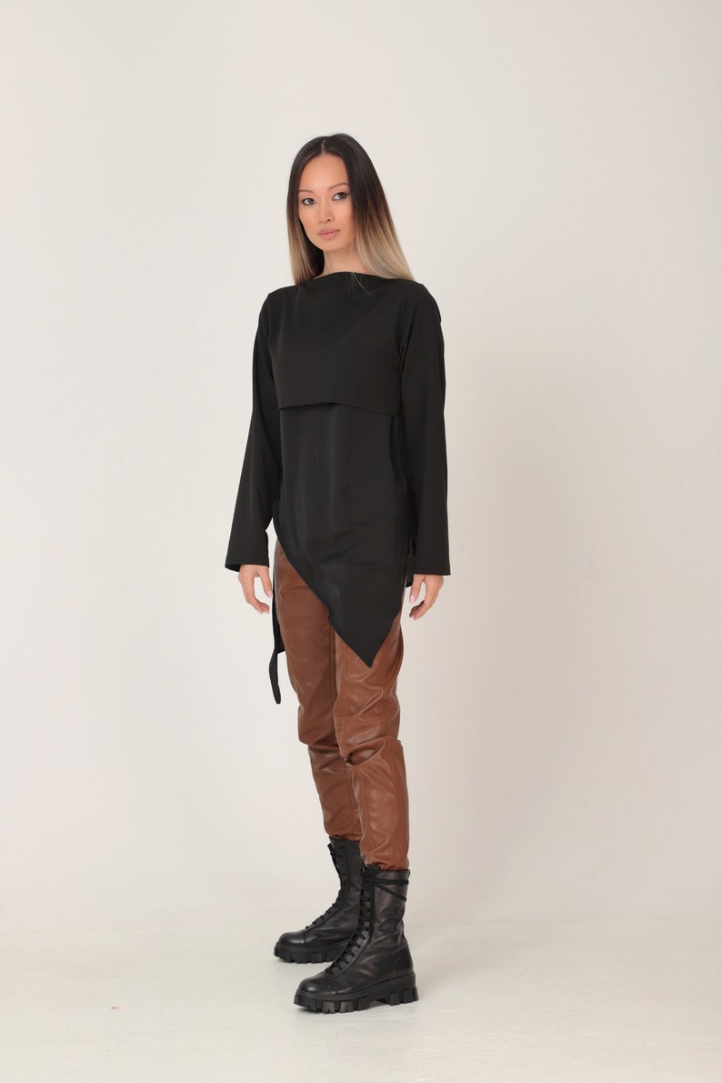 new look black tunic