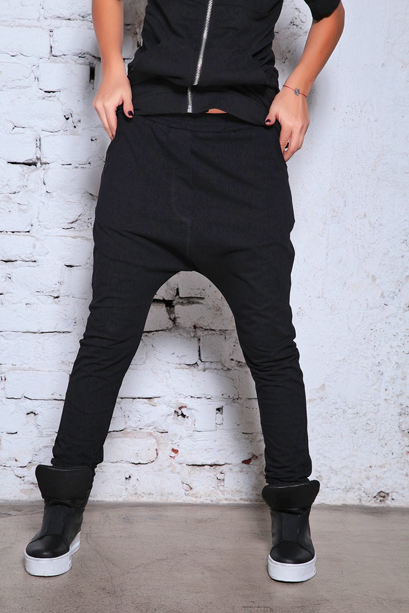 gomme【ゴム】 Wide Dropped Crotch Pants