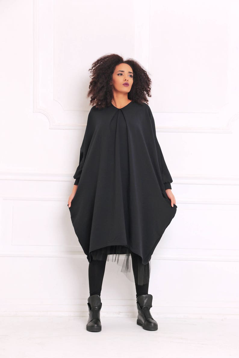 black sweater dress shirt