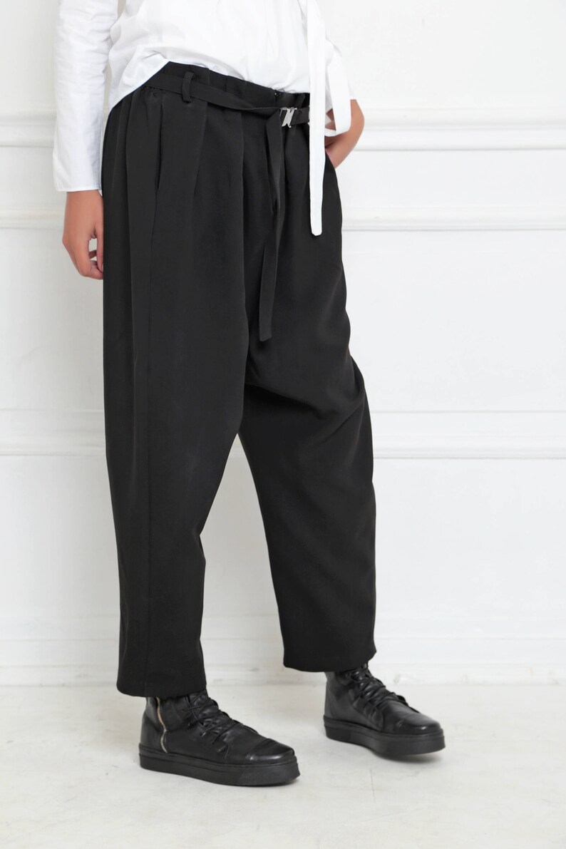 low crotch track pants