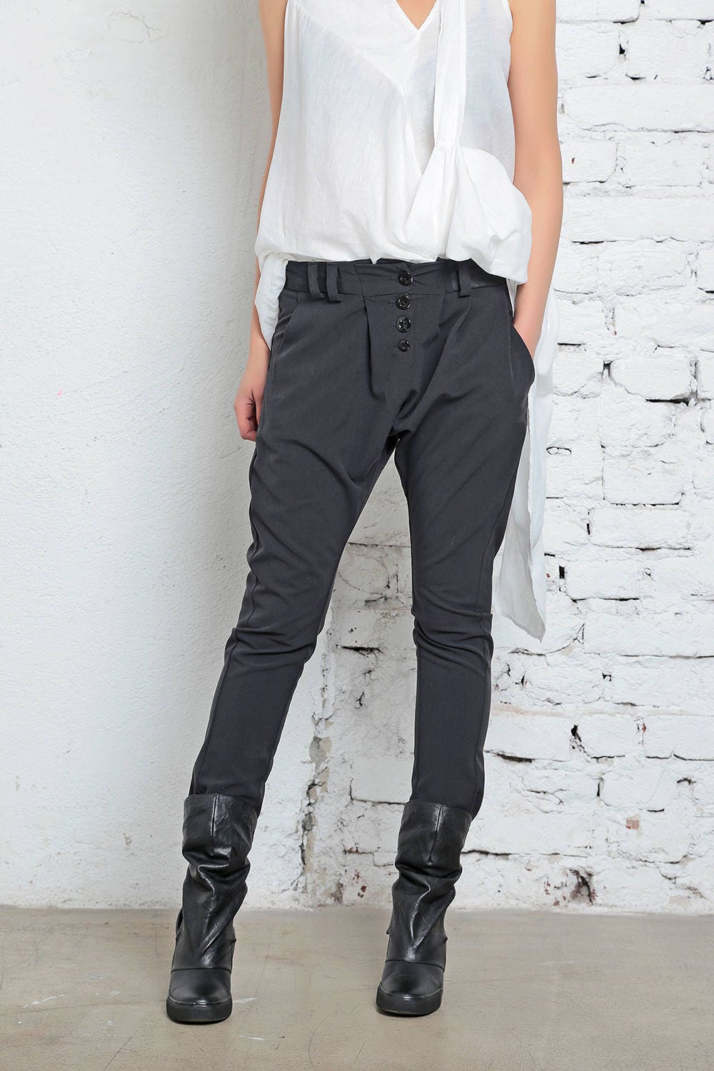 Alessi Soft Suit Pants Black