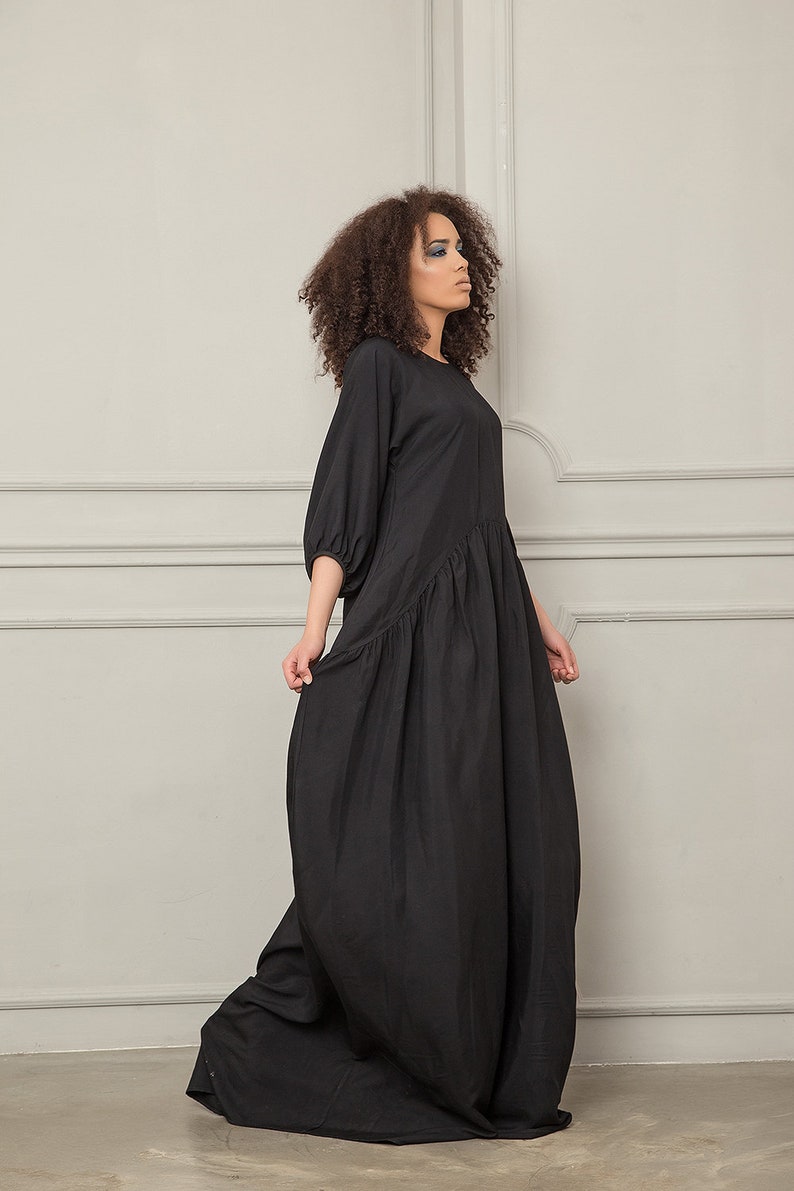 Maxi Dress Long Black Dress Kaftan Dress Women Dress Black | Etsy