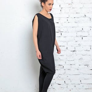Tuta Harem, Tuta oversize, Tuta da donna, Maxi Tuta, Tuta taglie forti, Tuta nera, Pantaloni oversize, Tuta gotica sciolta