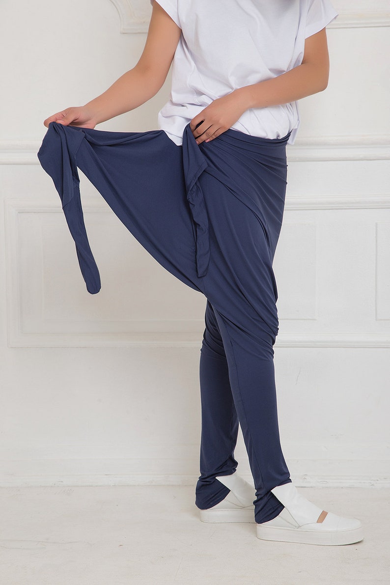 Women Harem Pants Drop Crotch Pants Baggy Pants Women Etsy