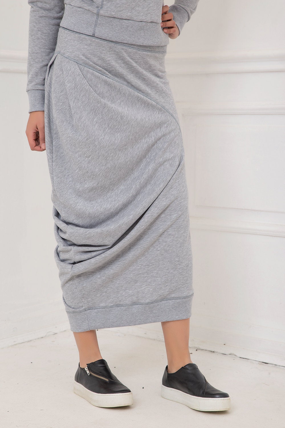 Comfy Gray Skirt Set main image 0
