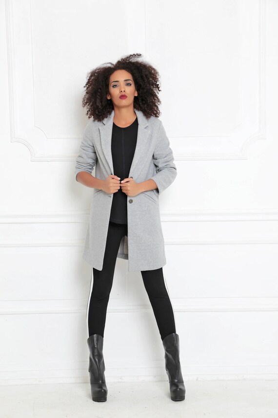 Grey fall coat Clearance
