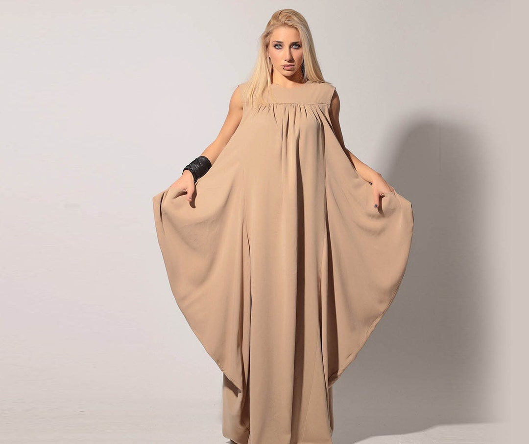 beige chiffon maxi dress self-portrait - Cream And Gold Chiffon Maxi Dress main image 1