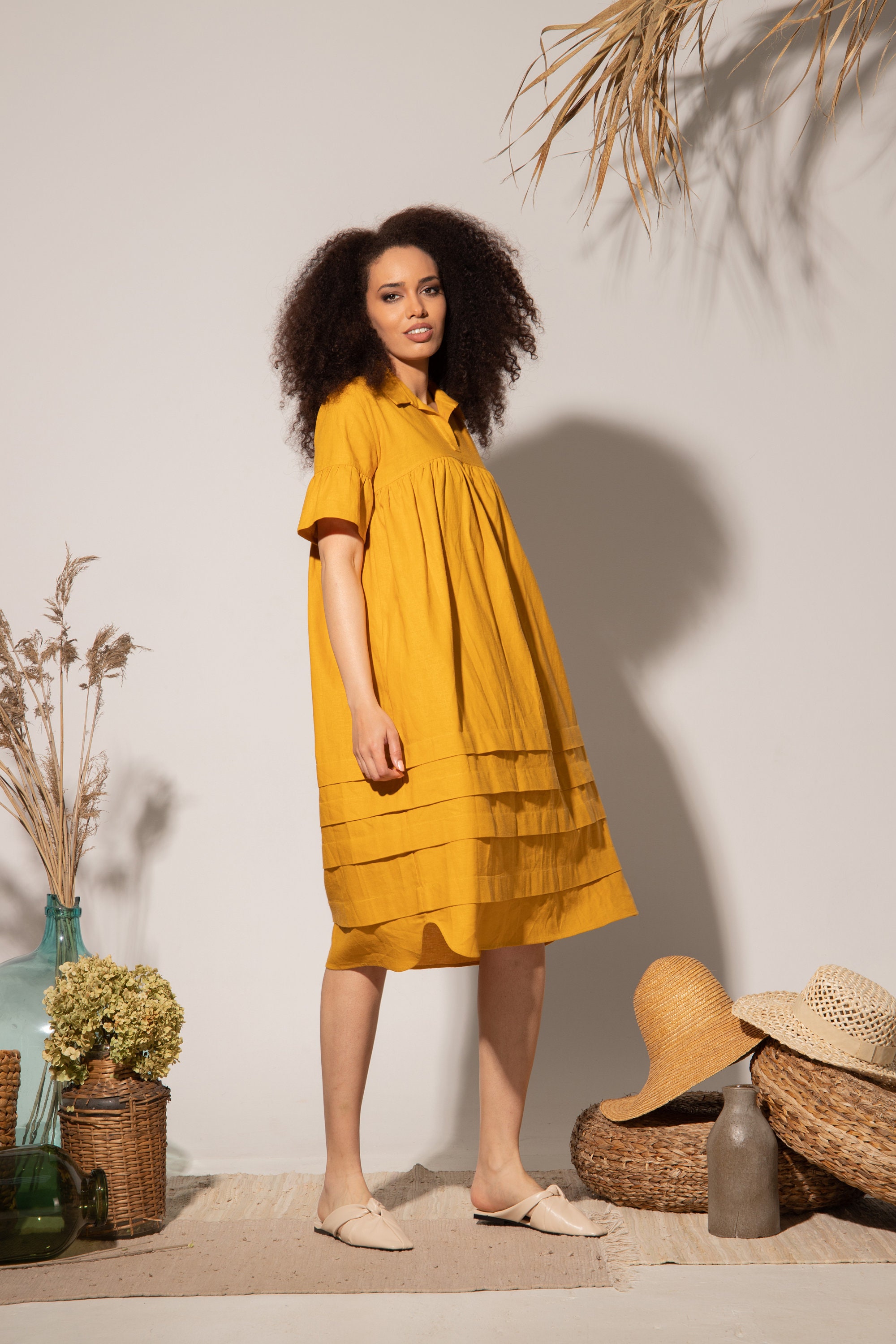 plus size linen clothing