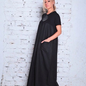 Black Caftan Maxi Dress Plus Size Boho Dress A Line Dress - Etsy