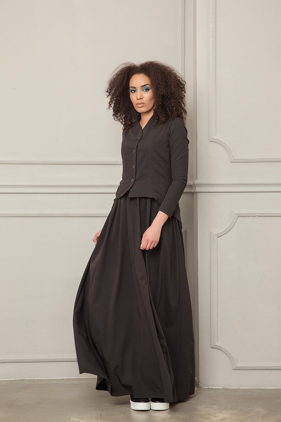 Maxi Dress Plus Size Maxi Dress Black Maxi Dress Long Sleeve