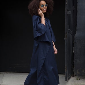 Borneo Kimono Dress Navy main image 1