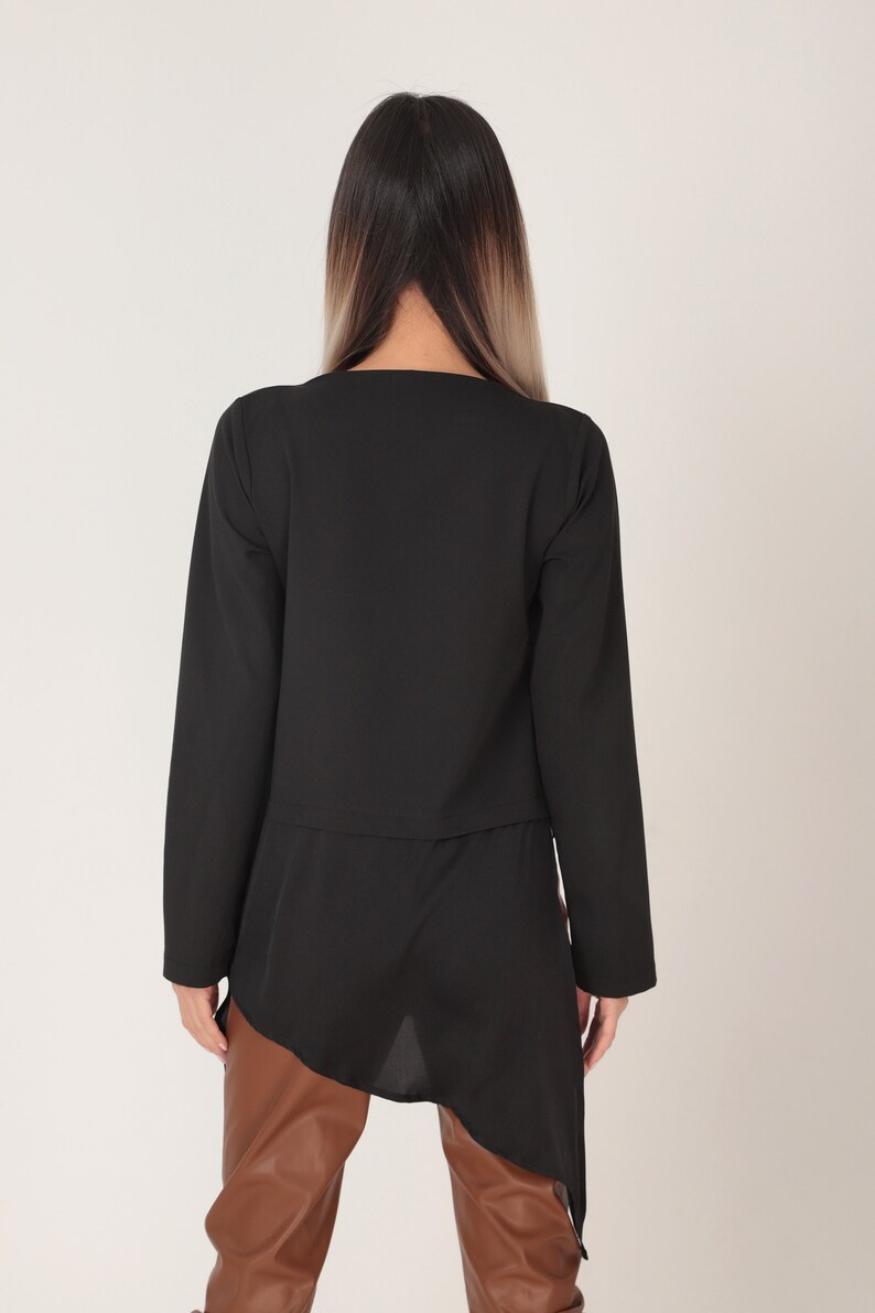 Tunic Women Black Tunic Long Sleeve Tunic Winter Tunic Etsy