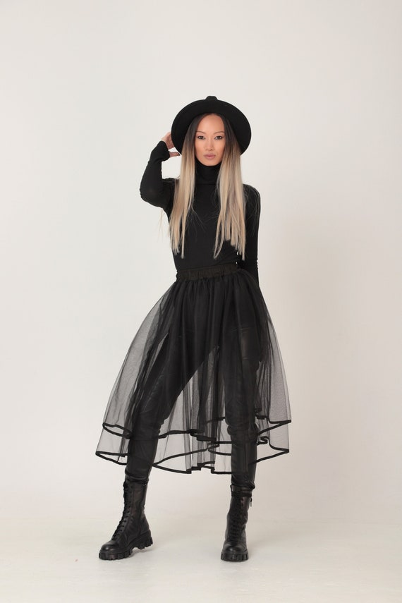 Black Tutu Skirt Women Tulle Skirt ...